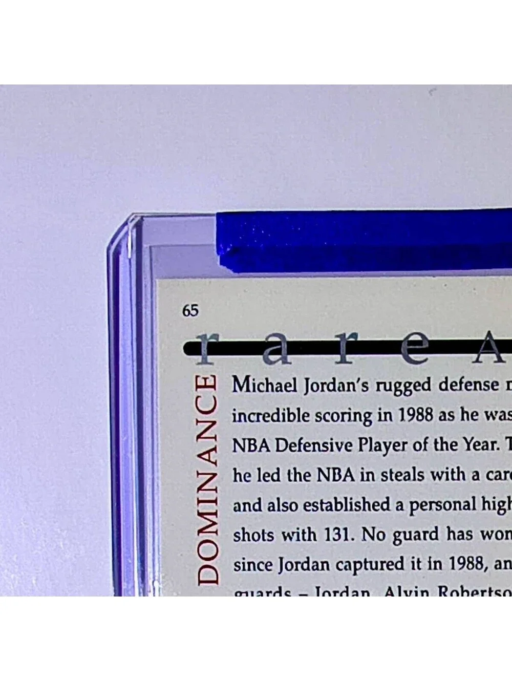 Michael Jordan 1994 Upper Deck Rare Air MJ Decade of Dominance #65 Card Bulls